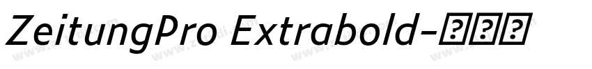 ZeitungPro Extrabold字体转换